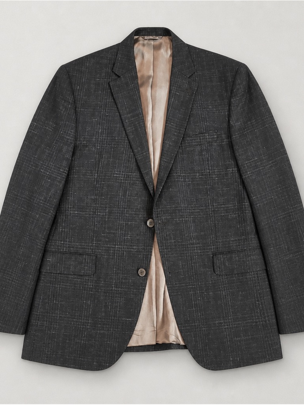 Gibson Black Blazer with Subtle Gray Windowpane